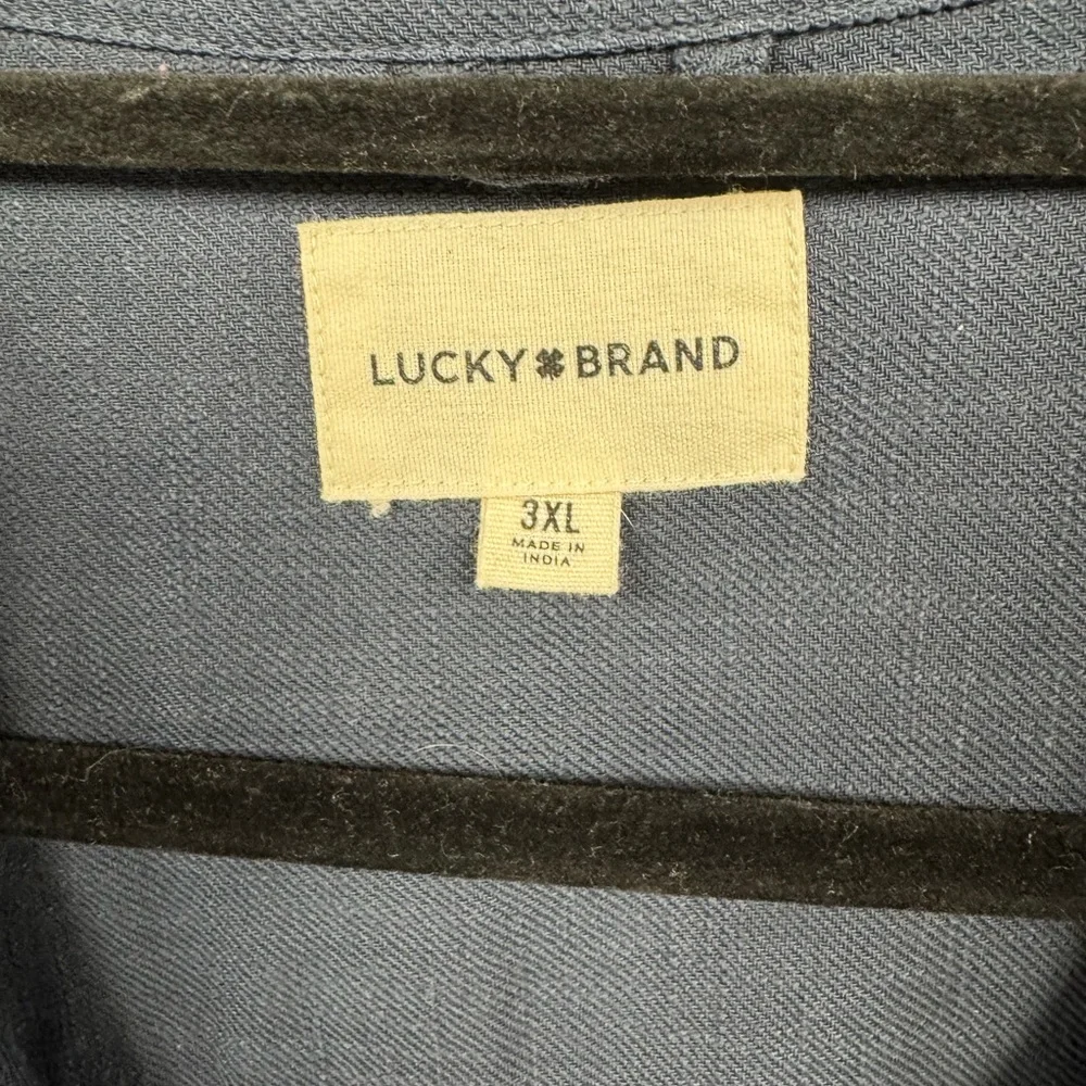 Lucky Brand Men’s 3XL Embroidered Short Sleeve Shirt - New without tag - Picture 4 of 8